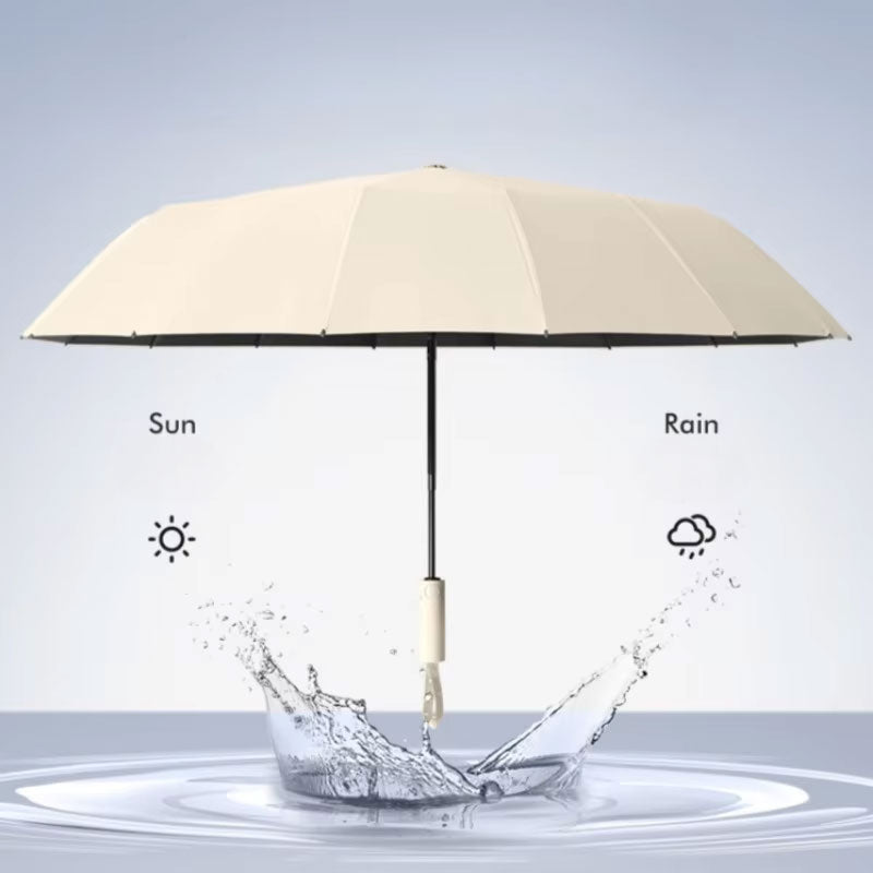 16K Double Bones Large Umbrella for Men Women Windproof Umbrellas Automatic Folding Strong Luxury Sun Rain Umbrella UV Business