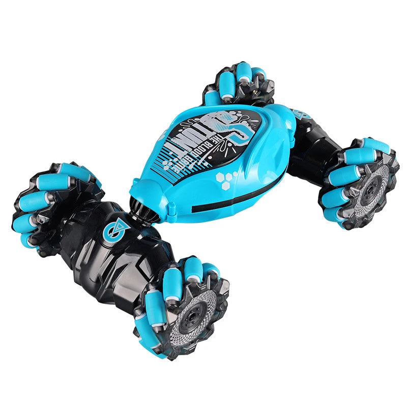 4WD RC Drift Car with Music Led Lights 2.4G Gesture Radio Remote Control Spray Stunt Car 360° Rotating Climbing Car Toys Gift